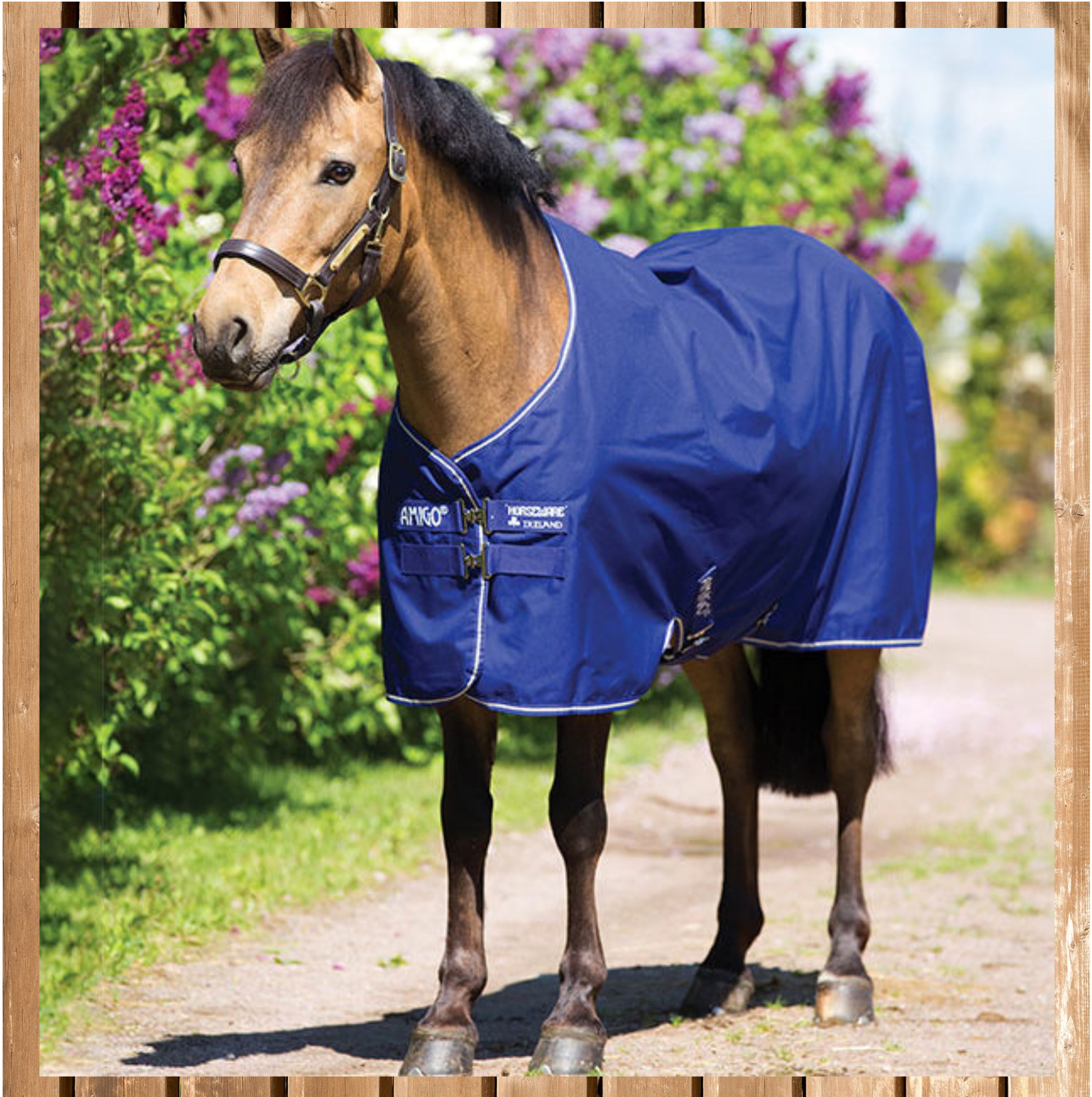 Horseware Amigo Hero lite Pony 0g, atlantic blue